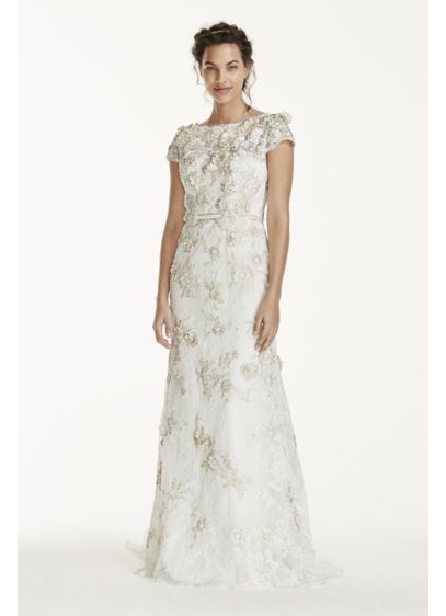 david's bridal melissa sweet cap sleeve